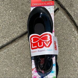 NWT Girls Black Ballerina Shoes Size 12.5